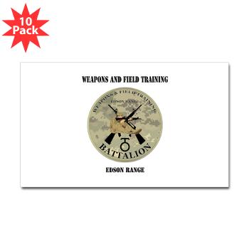 WFTB - M01 - 01 - Weapons & Field Training Battalion with Text - Sticker (Rectangle 10 pk) - Click Image to Close